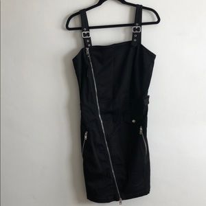 Mini dress with zipper